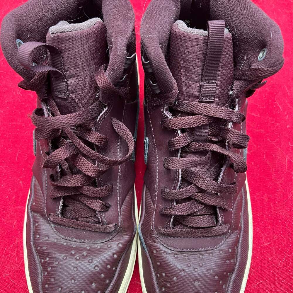 Nike Court Vision Mid Winter Sneaker Boot Men's Burgundy Crush
